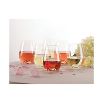 Tuscany Stemless Wine Glasses 6 Piece Value Set
