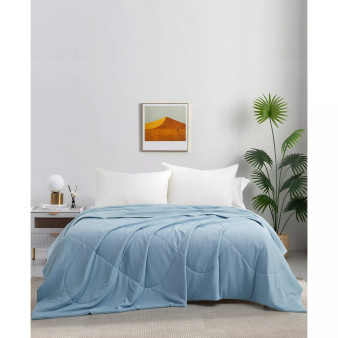 Year Ultra Soft Round Reversible Cooling Blanket with Waffle Design Collection