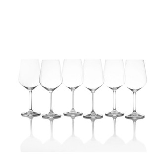Gianna Red Wine Glasses, Set of 6