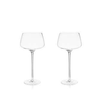 Raye Angled Amaro Spritz Crystal Glasses, Set of 2, 16 Oz