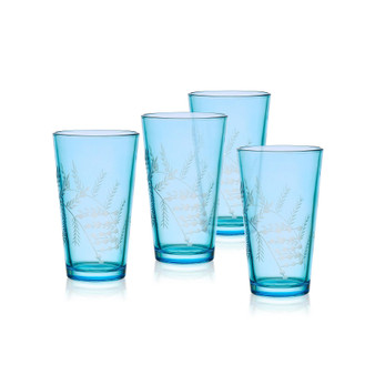 Wildflower 16-oz Highball Glasses 4-Piece Set