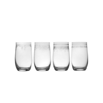 Amelia Highball Glasses Set of 4, 15.25 oz