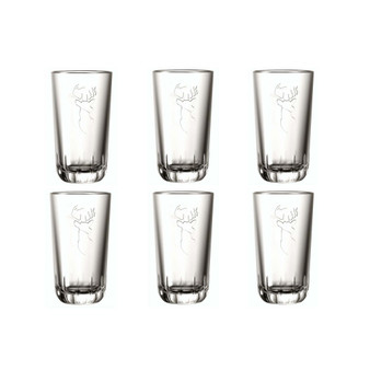 Majestic Stag 12 Ounce Double Old-Fashioned Glass, Set of 6