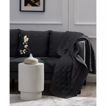 Essential Silk Quilted Throw, 70" x 50"