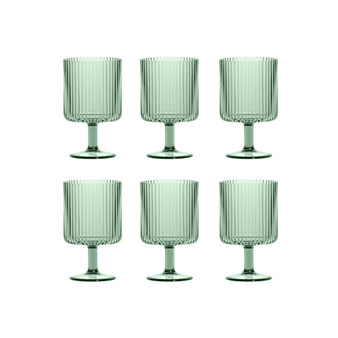 Mesa Stacking Goblet 6-Piece Premium Acrylic Glass Set, 15 oz