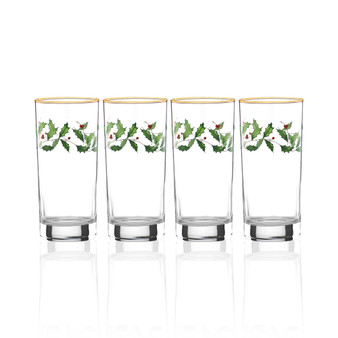 Holiday 4-piece Highball Glass Set