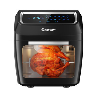 1700W Electric Air Fryer Oven 8-In-1 Rotisserie Dehydrator w/Accessories