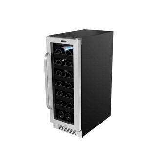 12 inch BuiltIn 20 Bottle Undercounter Stainless Steel Wine Refrigerator