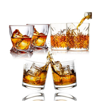 Multi Style Shot Whiskey Glasses, Set of 6