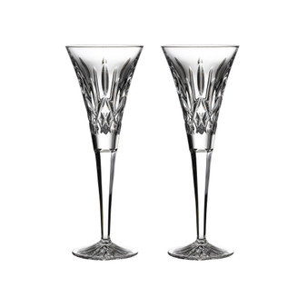 Lismore Toasting Flute Glass, Set of 2