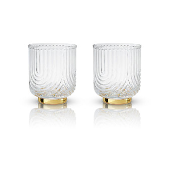 Gatsby Tumblers, Set of 2, 12 Oz