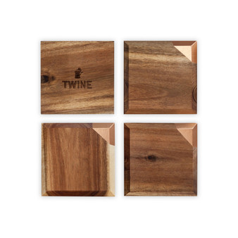 Old Kentucky Home Metallic Dipped Coaster Set