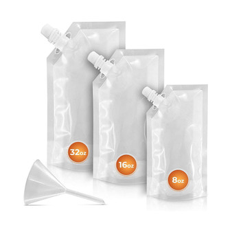 Premium Plastic Flasks - Drink Pouches For Festivals