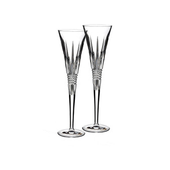 Lismore Diamond Toasting Flute Set, 2 Piece