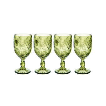 Villa Palm 11-oz Wine Goblets 4-Piece Set