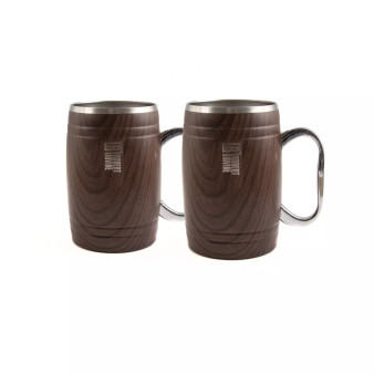 Robert Irvine by Insulated Beer Mugs, Set of 2