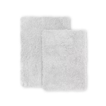 2 Piece Ultra Soft Non Slip Shaggy Bath Rug - Small & Medium