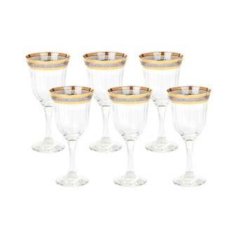 Red Wine Set of 6 Melania Collection