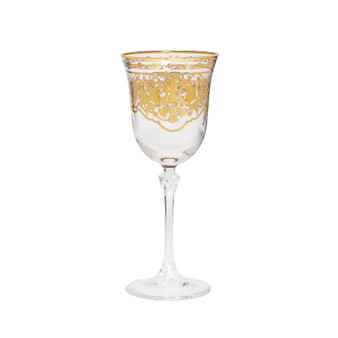 8.5 Oz Wine Glasses with Artwork, Set of 6