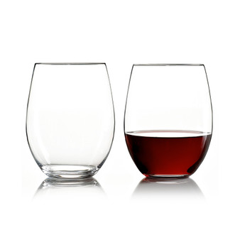 Wine Glasses, Set of 2 O Cabernet & Merlot Tumblers