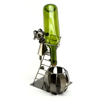 Man on Ladder Wine Bottle Holder