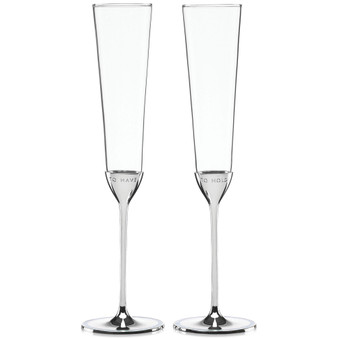 new york Take the Cake Toasting Flutes