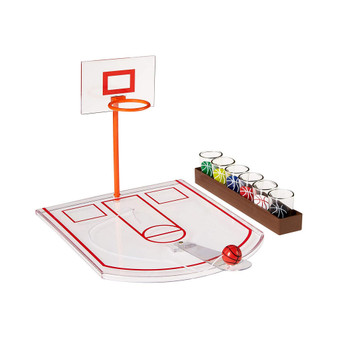 Shot Glass Basketball Bar Game Set, 8 Piece