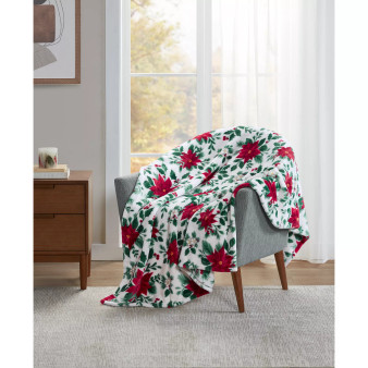 Holiday Cozy Plush Throw, 50" x 70", Created for Macy's
