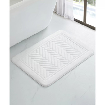 Memory Foam Zig Zag Bath Rug, 20" x 30"