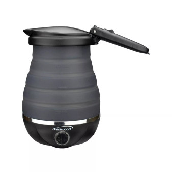 Brentwood Dual Voltage 3.3 Cup Collapsible Electric Travel Kettle