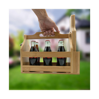 Bamboo Wine Rack with Opener