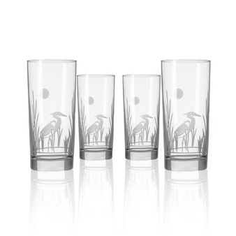 Heron Cooler Highball 15Oz - Set Of 4 Glasses
