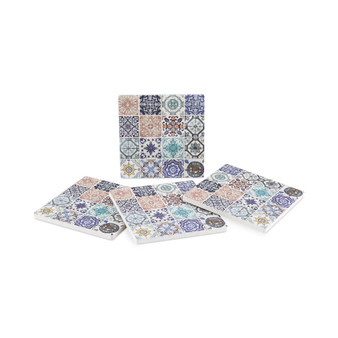 Lisbon Tiles 4-Pc. Coaster Set