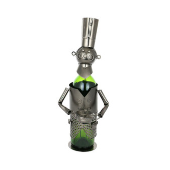 Chef with Pot Wine Bottle Holder
