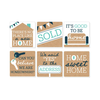Home Sweet Home - Funny Housewarming Decor Gift - Drink Coasters - Set of 6