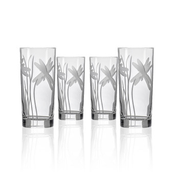 Dragonfly Cooler Highball 15Oz - Set Of 4 Glasses
