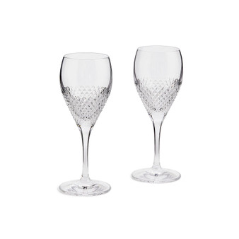 Diamond Mosaic Wine Glass, Set of 2