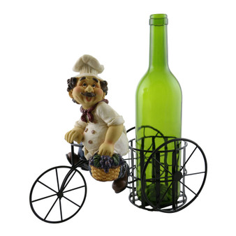 Chef with Grapes Wine Bottle Holder