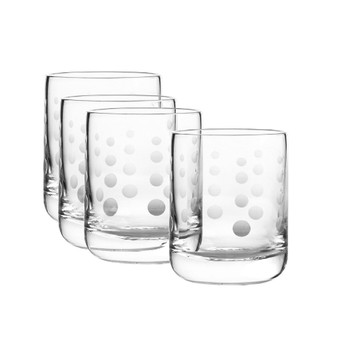 Galaxy Double Old Fashioned Glasses, Set Of 4