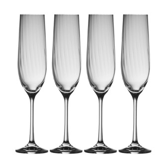 Erne Flute Glass Set of 4