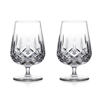 Connoisseur Lismore Rum Snifters & Tasting Caps, Set of 2