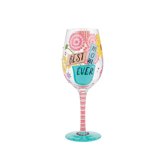 Lolita Best Mom Ever Wine Glass, 15 oz