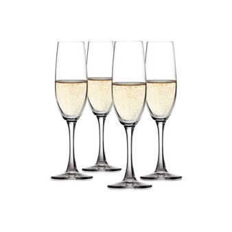 Wine Lovers Champagne Wine Glasses, Set of 4, 6.7 Oz