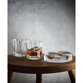 Altruist Ashtray with Hemingway Tumblers, Set of 3