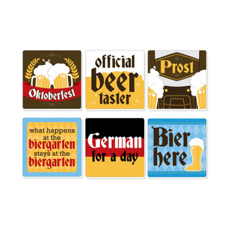 Oktoberfest - Funny Beer Festival Decorations - Drink Coasters - Set of 6