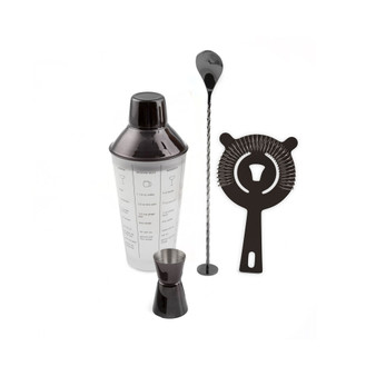 15 Oz Recipe Shaker Mixology Set, 4 Pieces