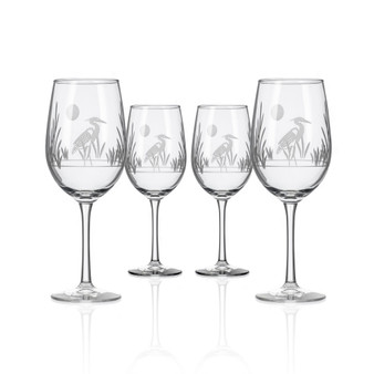 Heron White Wine 12Oz- Set Of 4 Glasses