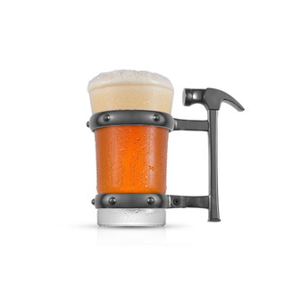 Tools Collection Single Beer Mug with Hammer Handle, 17 oz