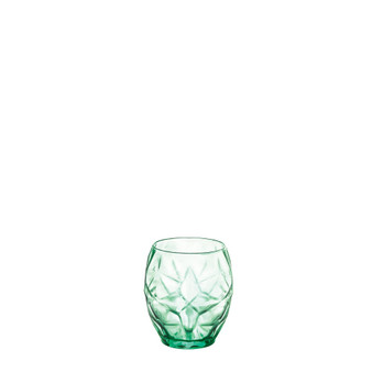 Oriente Double Old Fashioned 17 oz. Cool Green Glasses Set of 6