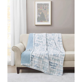 Novelty Printed Electric Plush Throw, 50" x  60", Created for Macy's